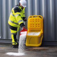 Coffre roulant 75 L jaune