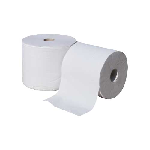 Bobine d'essuyage papier absorbant à usage unique polyvalent orange blanc