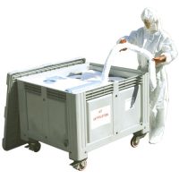 Kit antipollution en caisse palette pour hydrocarbures