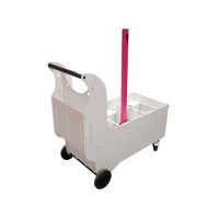 Chariot de balisage blanc pour poteaux pliables